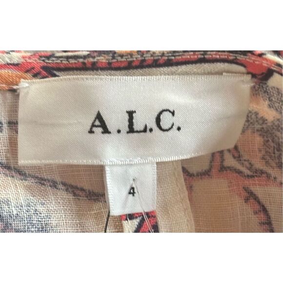 A.L.C. Salina Floral Linen Mini Dress NWT Size 4 - Picture 10 of 10